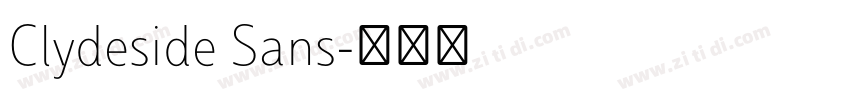 Clydeside Sans字体转换